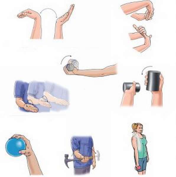 Упражнения для восстановления работоспособности руки